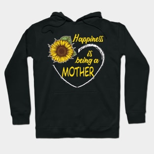 Happiness Is Being A Mother Sunflower Heart Hoodie